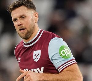 Niclas Füllkrug en un partido con el West Ham