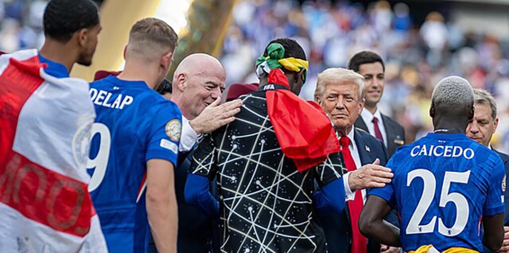 Moisés Caicedo en la final del Mundial de Clubes