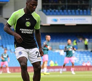 Moisés Caicedo cuando era jugador del Brighton