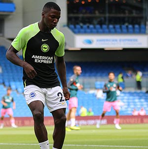 Moisés Caicedo cuando era jugador del Brighton